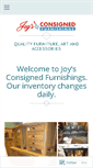 Mobile Screenshot of joysconsignedfurnishings.com